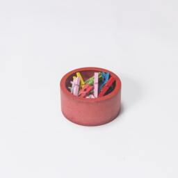 Red Desk Organization Set Of Two, Office Desktop Accessories, Modern Decor, Christmas Gift For Her - thumbnail 3