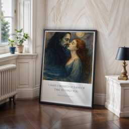 I Have Crossed Oceans Of Time To Find You Print - Dracula Quote Wall Art Romantic Gothic Illustrated Artwork Unframed - thumbnail 3