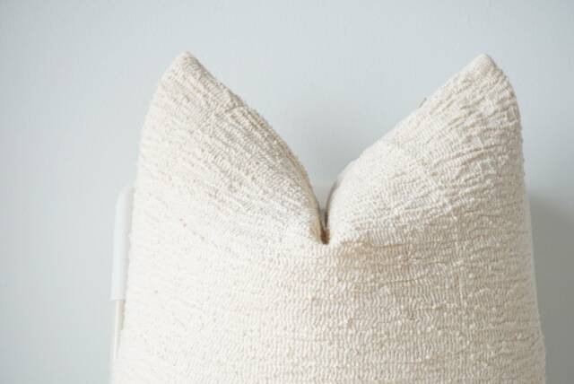 "Hmong Textile Pillow Cover Neutral Boho Home Decor - 20"" X 20" - image 1