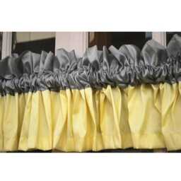 "Yellow & Grey Valance 52""x12" - thumbnail 4
