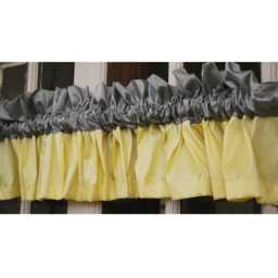 "Yellow & Grey Valance 52""x12" - thumbnail 3
