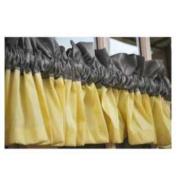 "Yellow & Grey Valance 52""x12" - thumbnail 1