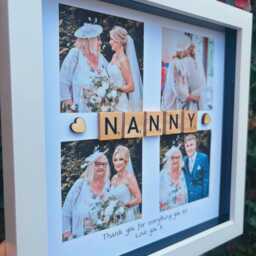 Nanny Photo Gift, Nana Present. Personalised Nanna Frame Gift - thumbnail 2