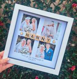 Nanny Photo Gift, Nana Present. Personalised Nanna Frame Gift - thumbnail 1