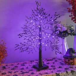 Led Twig Tree Light, Warm White Lighted Branch Lamp For Halloween, Autumn Table & Home Decor - thumbnail 3