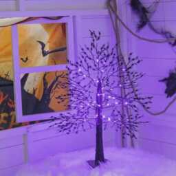 Led Twig Tree Light, Warm White Lighted Branch Lamp For Halloween, Autumn Table & Home Decor - thumbnail 4