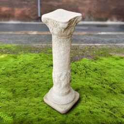 Outdoor Cement Column Statue Concrete Garden Pedestal Handmade Yard Ornament Classic Stone Plinth Lawn Sculpture Stand Front Door Figurine - thumbnail 3