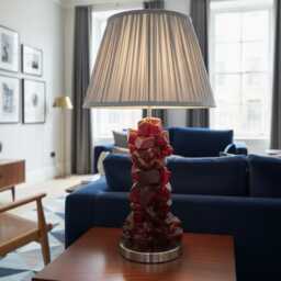 Rock Glass Table Lamp