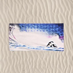 Surf Art Beach Towel Unique Surfing Decor Gift
