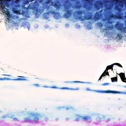 Surf Art Beach Towel Unique Surfing Decor Gift - thumbnail 3