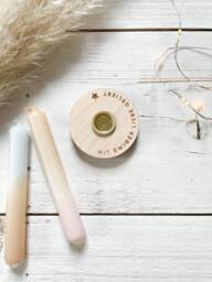 Small Candle Holder Engraved With Or Without - thumbnail 1