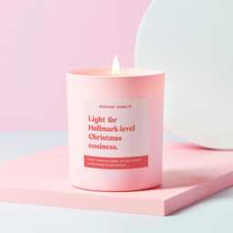 Cosy Christmas Candle - Light For Hallmark Cosiness Funny Gift Her - thumbnail 1