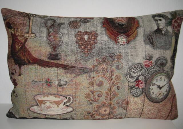Large Decorative Cushion Cover Hunting Pheasant Home Hunter Jacquard Fabric Noble Back Made Of Noble, Matching Corduroy - image 1