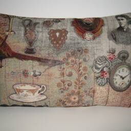 Large Decorative Cushion Cover Hunting Pheasant Home Hunter Jacquard Fabric Noble Back Made Of Noble, Matching Corduroy - thumbnail 2