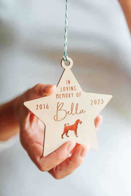 Dog Memorial Cat 2024 Christmas Bauble in Loving Memory Decoration/Remember A Loved One With This Beautiful Tree - image 1
