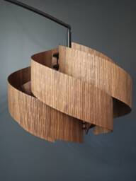 Handmade Walnut Wooden Chandelier, Nordic Style Pendant Light