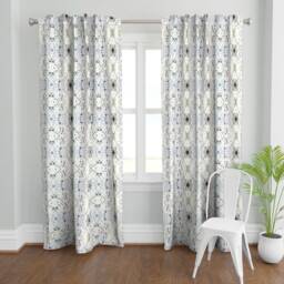 Marble Curtain Panel - Abstract Shibori Tie Dye Hippie Festive Boho Custom 8512 - Michelle Mathis By Michellemathis - thumbnail 2