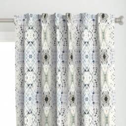 Marble Curtain Panel - Abstract Shibori Tie Dye Hippie Festive Boho Custom 8512 - Michelle Mathis By Michellemathis