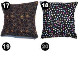Rainbow Stripe, Festive Gonks, Musical Notes & Liquorice Designer Scatter Cushion Cover Fits 18 X - thumbnail 4