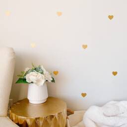 Set Of 144 X 1.5 Inch Hearts. Vinyl Wall Art Decal. Geometric Pattern. Little Hearts - thumbnail 3