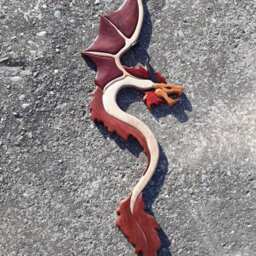 Dragon Intarsia Wood Art, Handmade Wooden Wall Decor - thumbnail 2