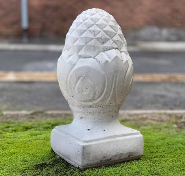 stone Acorn Figurine Concrete Autumn Decoration Outdoor Garden Ornament Cement Sculpture Forest Handmade Art Gift - image 1