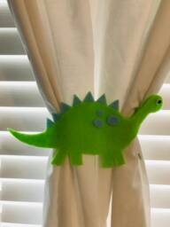 Dinosaur Curtain Tie-Backs - Set Of 2 - thumbnail 1