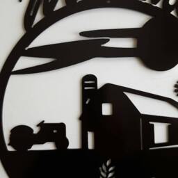 Metal Wall Art. Farm Scene. Welcome Sign. Decor - thumbnail 2