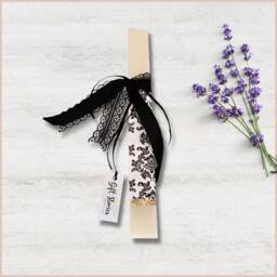 Easter Candle, Greek Lampada, Vintage Black Lace Lambada, Personalized Candle For Couple, Scented Handmade Candles, Wooden Box Gift