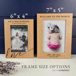 Personalised Happy First Fathers Day Picture Frame - Ideal Birthday Gift For Dad & New Father Customized Idea - thumbnail 2
