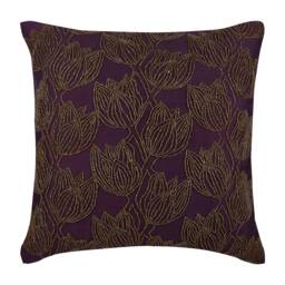 "Art Silk Plum Purple Toss Throw Pillow 16""x16" - thumbnail 2