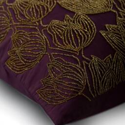 "Art Silk Plum Purple Toss Throw Pillow 16""x16" - thumbnail 3