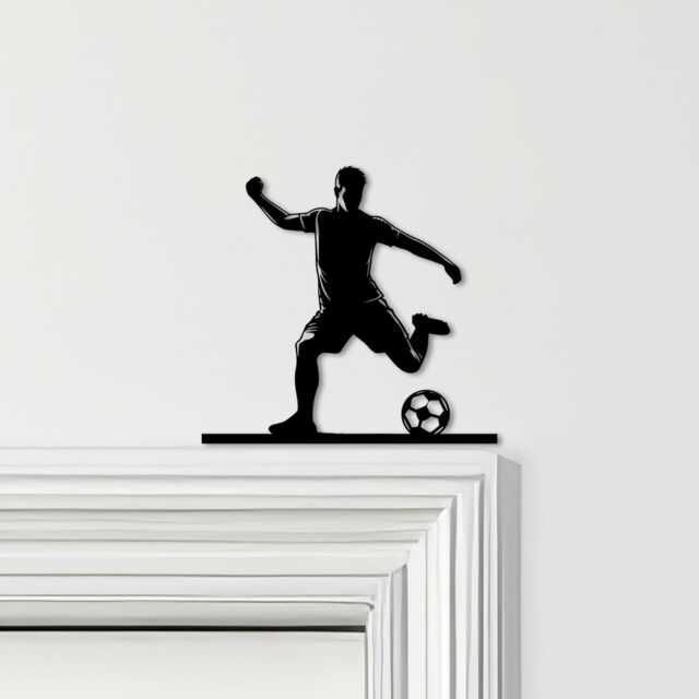 Door Topper Footballer Football Various Colours Top Of Decorative Sign - Novelty Wall Decor, Frame Art, Art - image 1