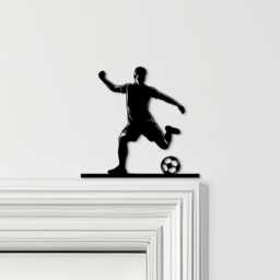 Door Topper Footballer Football Various Colours Top Of Decorative Sign - Novelty Wall Decor, Frame Art, Art - thumbnail 1