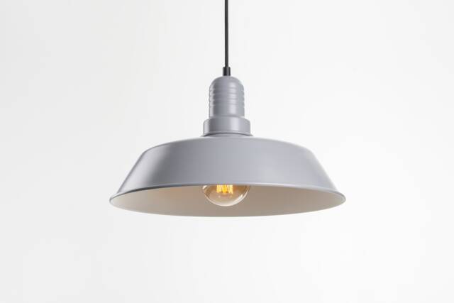Emil Ceiling Pendant Lamp - Gray Retro Loft Industrial Minimalist - image 1
