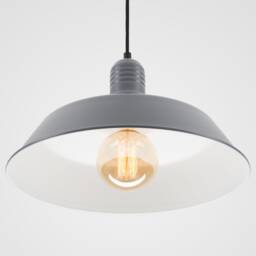 Emil Ceiling Pendant Lamp - Gray Retro Loft Industrial Minimalist - thumbnail 3
