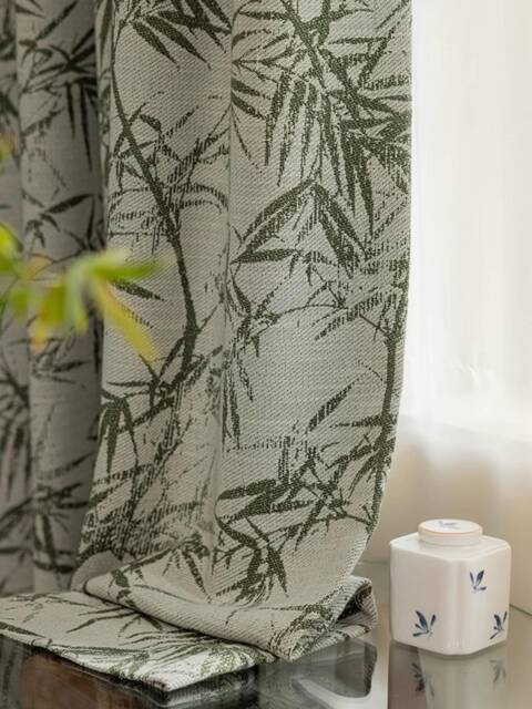 Bambree Linen Cotton Blackout Curtain, 2 Colors, Natural Thick Room Darkening Thermal Curtain For Bedroom Livingroom, 1Pc - image 1