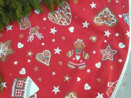 Gingerbread Man Girl Christmas Tree Skirt Winter Decoration Decor Holiday Swedish Scandinavian - thumbnail 1