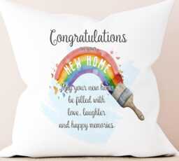 Personalised New Home Cushion, House Warming Gift, Moving Cushion - thumbnail 1