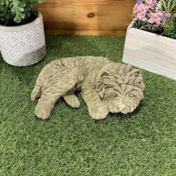 Stone Garden Detailed Terrier Westie Yorkie Dog Gift Statue Ornament - thumbnail 3