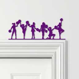 Door Topper Cheerleaders Various Colours Top Of Decorative Sign - Sign, Novelty Wall Decor, Frame Art, Art - thumbnail 4