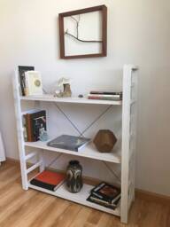 Knock-Down Hardwood Bookcase/Art Display - thumbnail 1