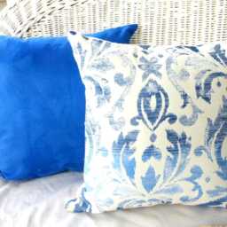 Blue Ikat Tapestry Pillow Cover Richloom Ocean Fabric - thumbnail 2