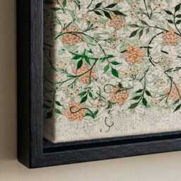 William Morris Botanical Cotton Float Frame Canvas Art Print ??? 2210 - thumbnail 4