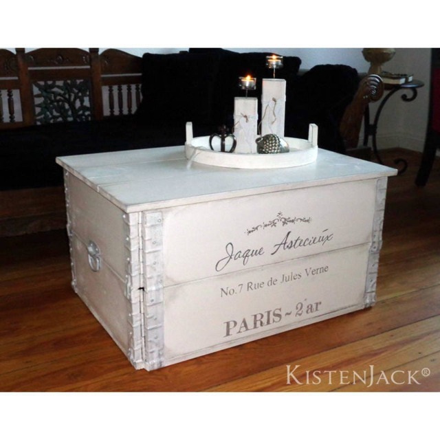 "Wooden Crate, Freight Chest, Table, Coffee Table ""Jaque" - image 1