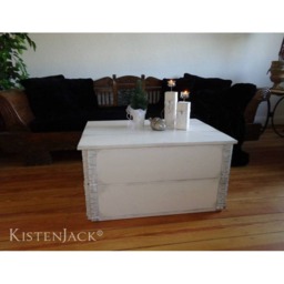 "Wooden Crate, Freight Chest, Table, Coffee Table ""Jaque" - thumbnail 2