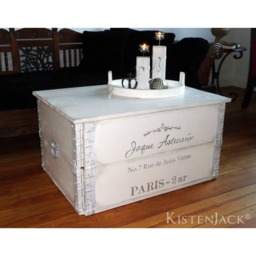 "Wooden Crate, Freight Chest, Table, Coffee Table ""Jaque"