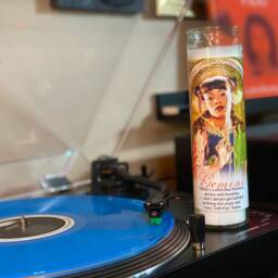 Gemini Left Eye Guardian Angel Prayer Candle - thumbnail 2