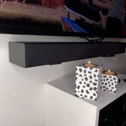 Two Dalmatian Print Candle Holders - Cubed Holder Homeware Home Accessories Decor Candles - thumbnail 2
