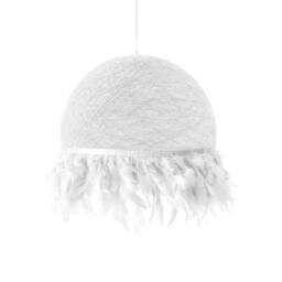 Brown Feathers Pendant Light, Hanging Light Feathers, Nursery Kids Nordic Feather Lamp - Half Feathers - thumbnail 2